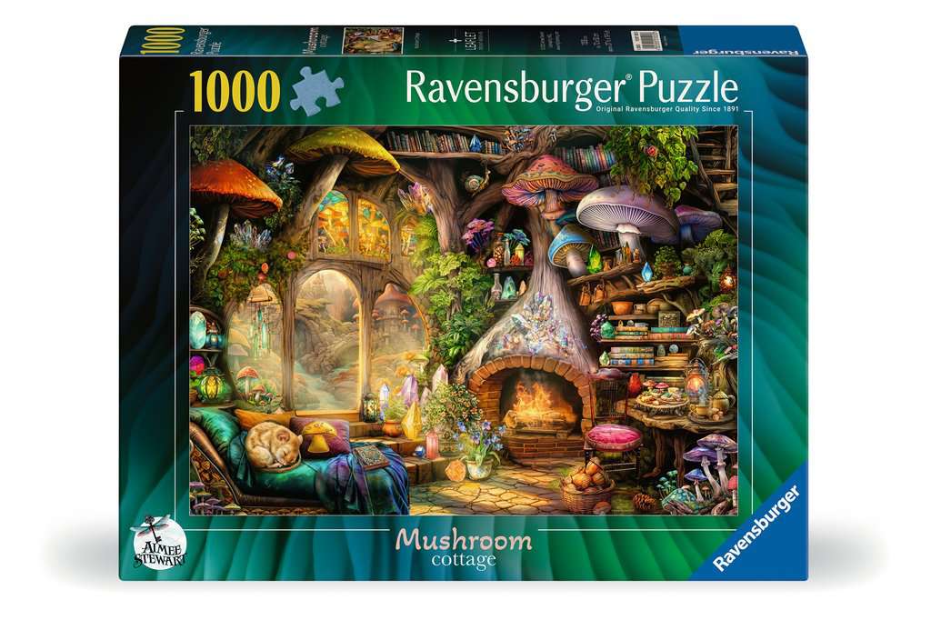 Ravensburger Women's Mushroom Cottage 1000 Piece Jigsaw Puzzle