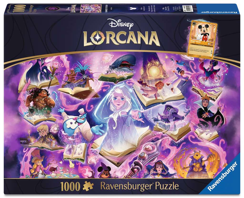 Ravensburger Women's Disney Lorcana Glimmers Of The Realm: Amethyst 1000 Piece Jigsaw Puzzle