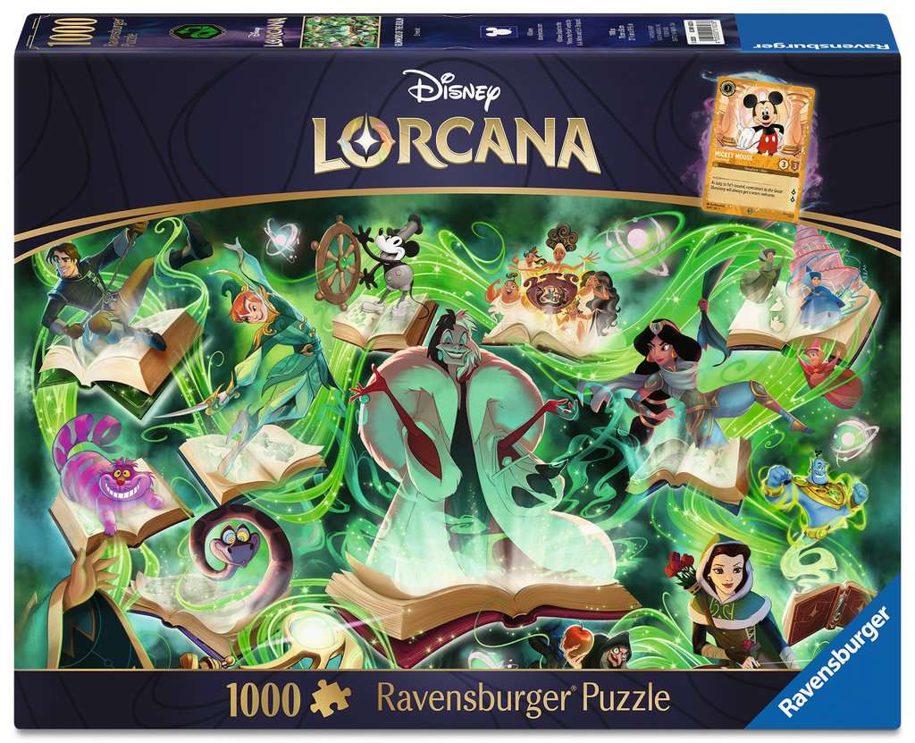 Erwachsenenpuzzle 1000 Teile - Disney Lorcana - Glimmers of the Realm: Emerald