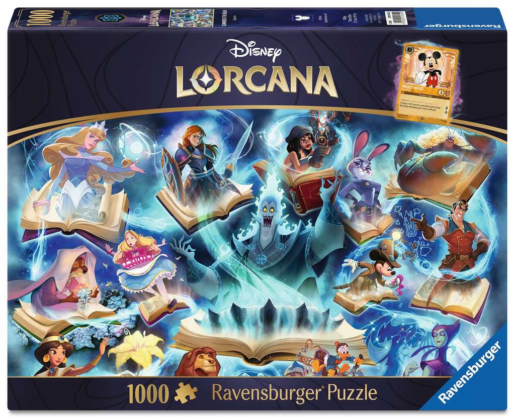 Erwachsenenpuzzle 1000 Teile - Disney Lorcana - Glimmers of the Realm: Sapphire