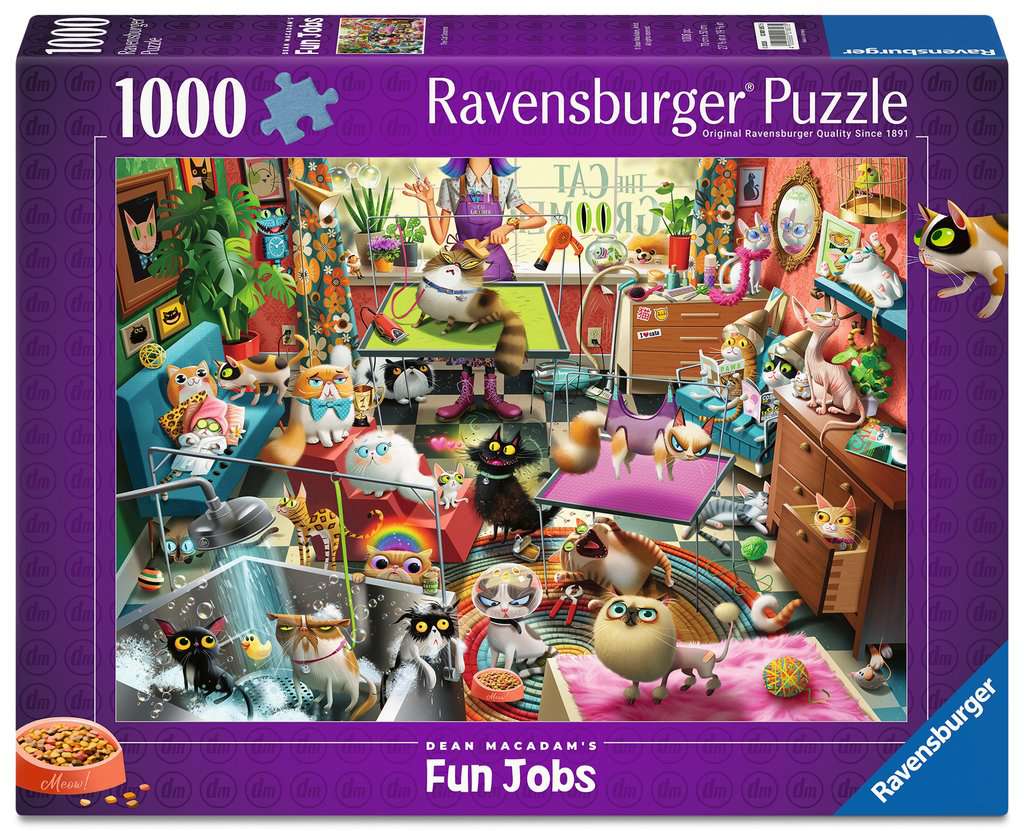Ravensburger Women's The Cat Groomer 1000 Piece Jigsaw Puzzle
