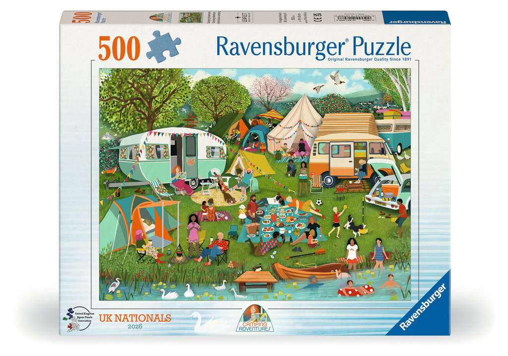 Ravensburger Girls Camping Adventures - Uk Puzzle Championships 500 Piece Jigsaw Puzzle