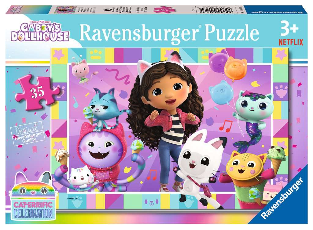 Ravensburger Girls Gabby’s Dollhouse 35 Piece Jigsaw Puzzle - Let's Celebrate!