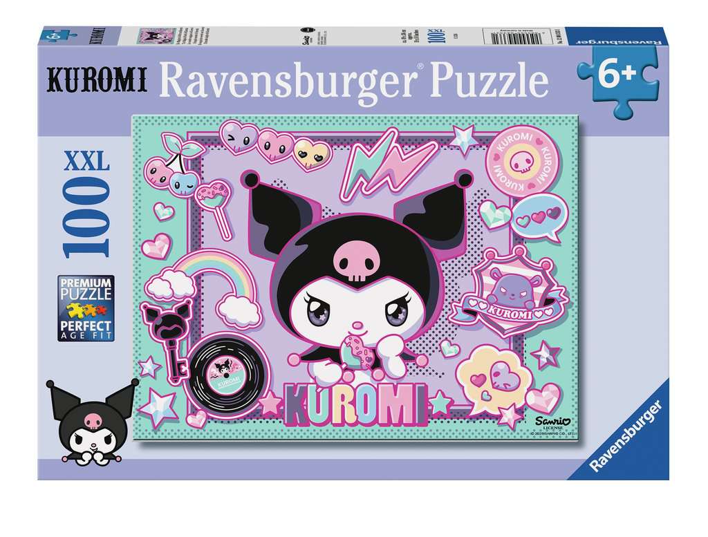 Ravensburger Boys Hello Kitty Kuromi Xxl 100 Piece Jigsaw Puzzle