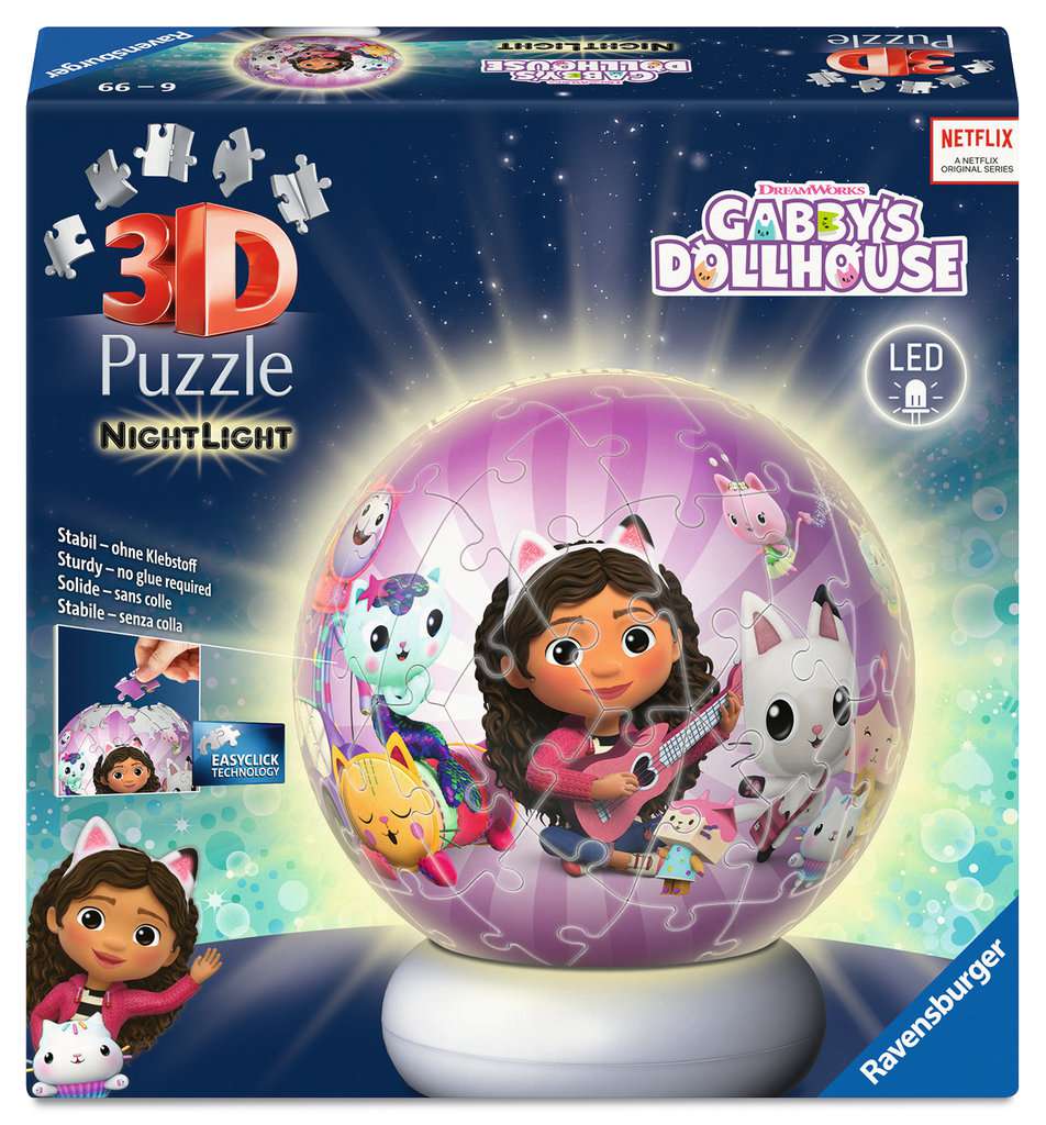 Puzzle-Ball Nachtlicht Gabby's Dollhouse
