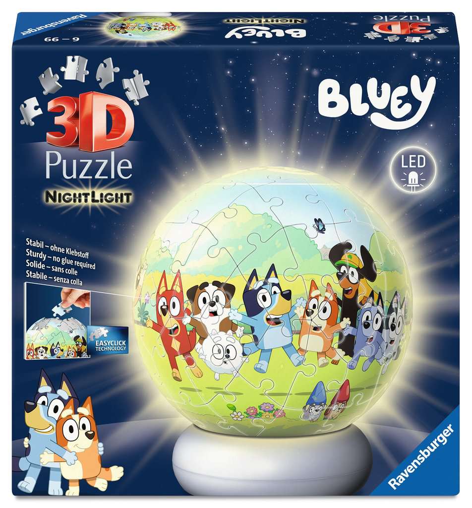 Puzzle-Ball Nachtlicht Bluey