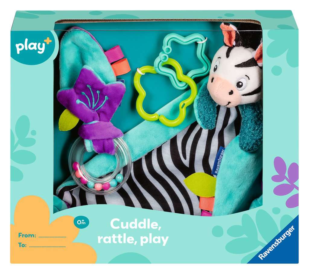 Ravensburger Play+ Infant & Toddler - My First Snuggle Friend - Zebra