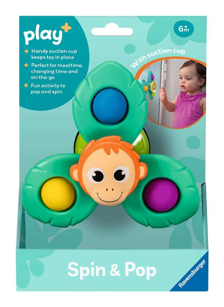 Ravensburger Play+ Infant & Toddler - Spin & Pop: Orangutan