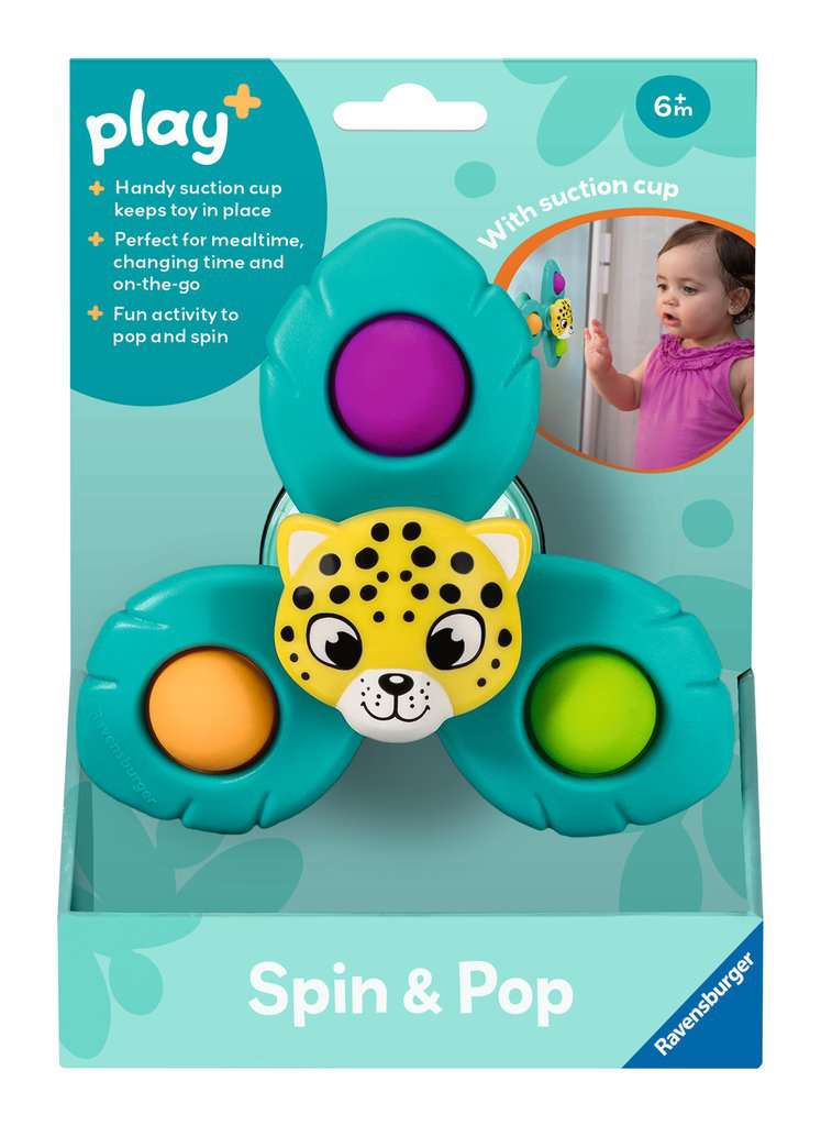 Ravensburger Play+ Infant & Toddler - Spin & Pop: Leopard