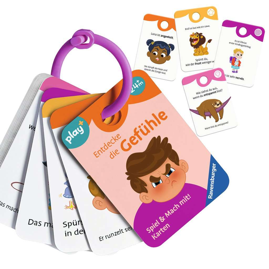 Play+ Spiel & Mach mit! Karten: Entdecke die Gefühle - ab 2 Jahre