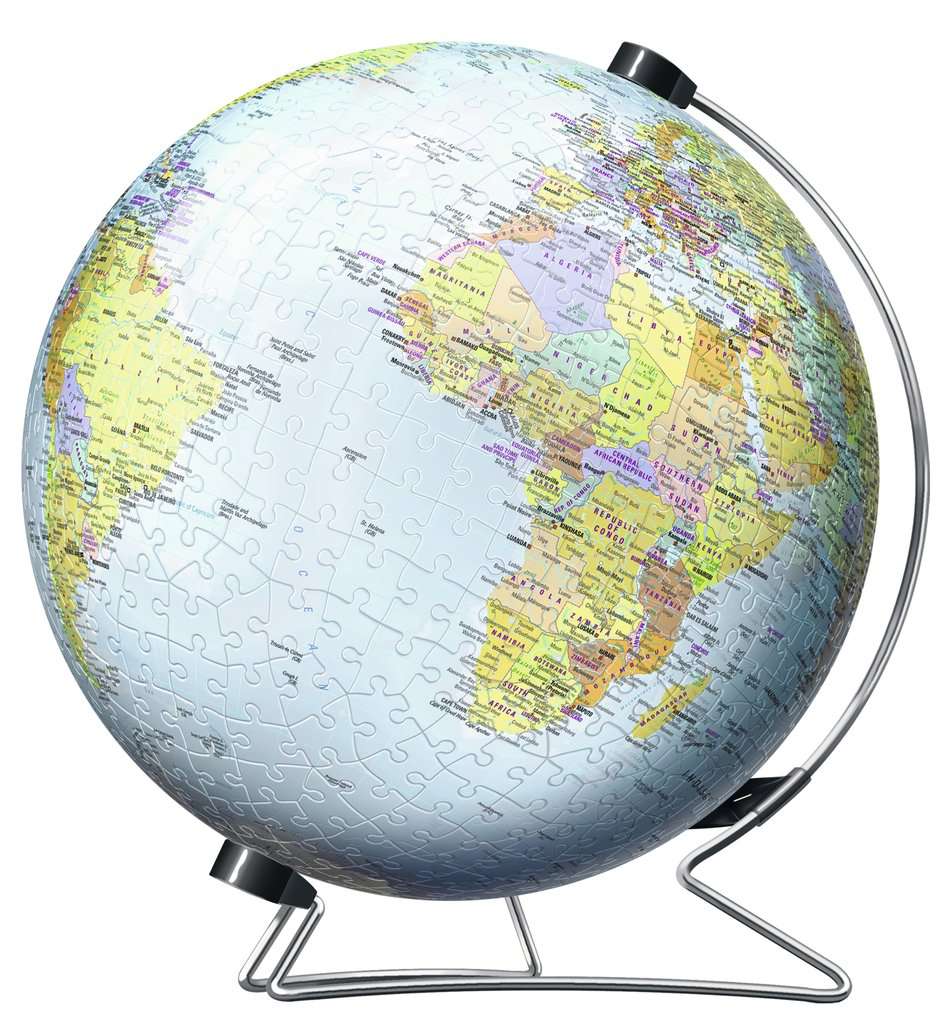 Weltraum Raumfahrt Physisches 3D Puzzel – Globus der Erde EN 