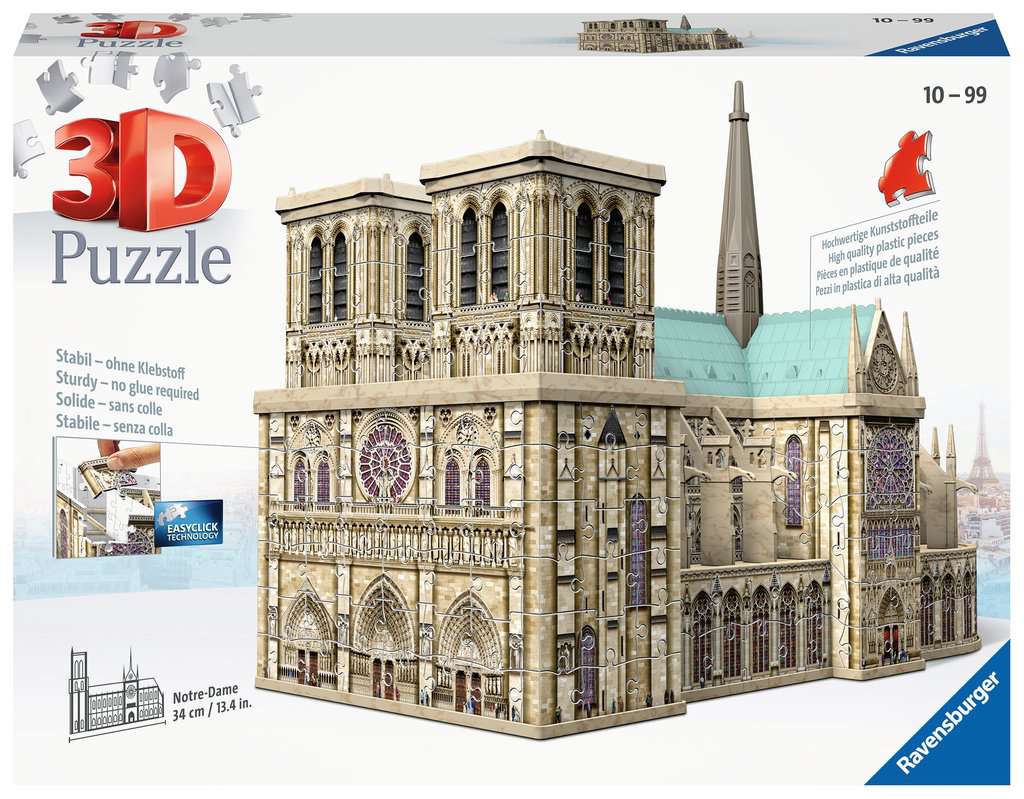 Notre Dame 3D Puzzle, 324pc | Buildings 3D Puzzle® | 3D Puzzle ...