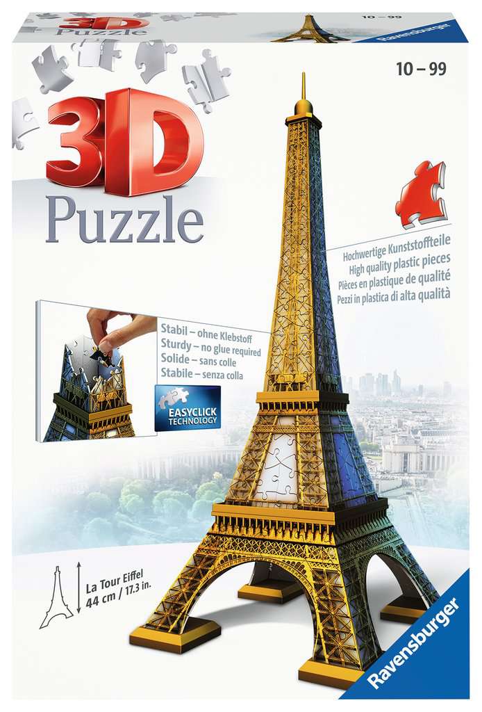 Eiffel Tower France Paris 3D Puzzle Landmark 37 Pieces Education LARGE MODEL NEW 