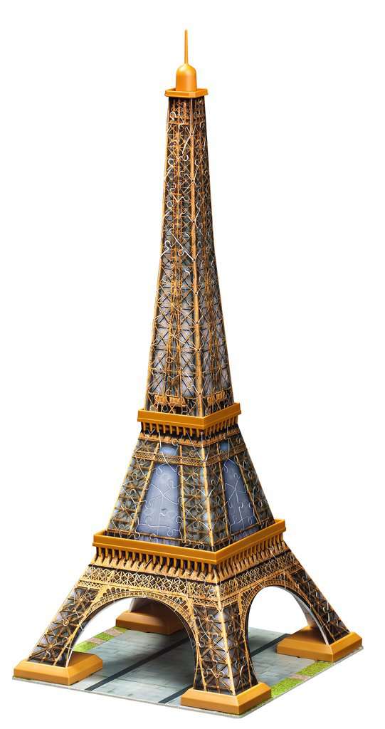 Eiffel Tower Paris France 3D Puzzle Jigsaw Model Gift Golden Bronze Gold 