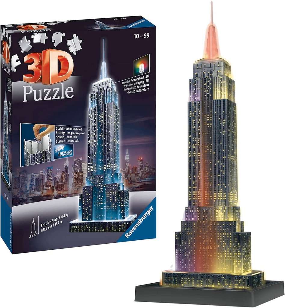 Empire State Building at Night | 3D Puzzle Buildings | 3D Puzzles |  Products | Empire State Building at Night