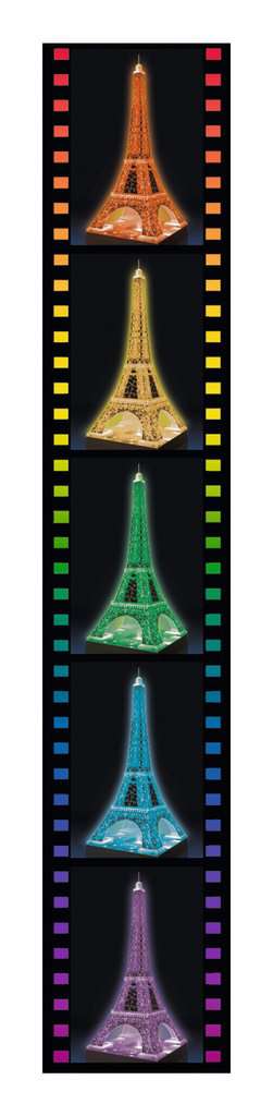 Ravensburger Eiffel Tower Night Edition 216 piece 3D Jigsaw Puzzle with LED 