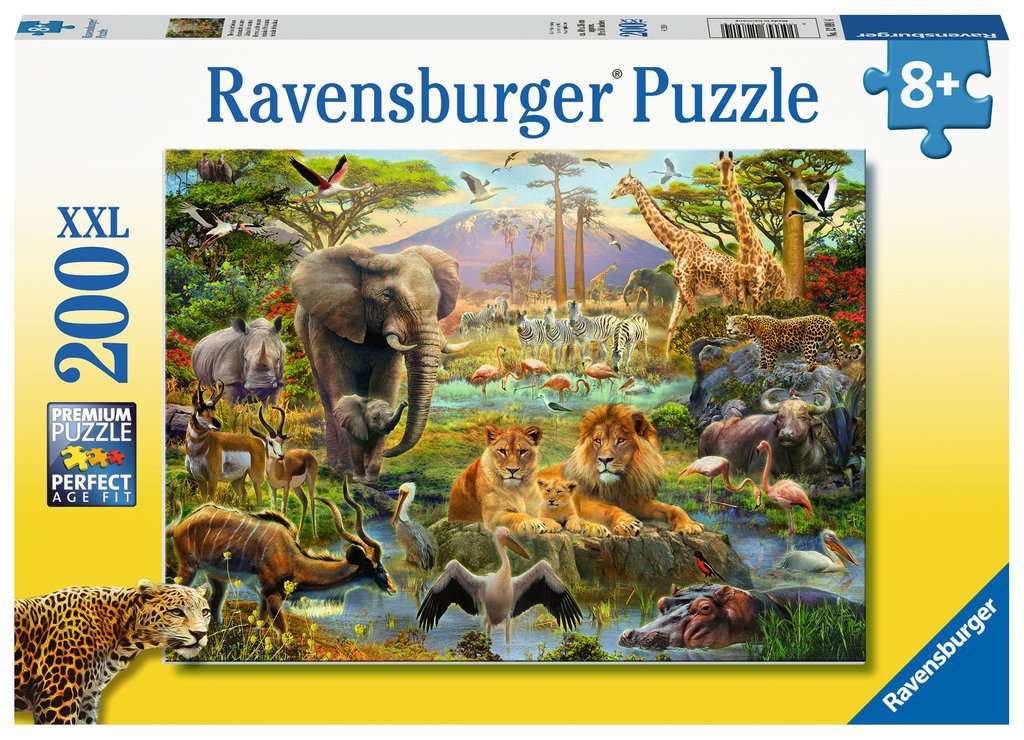 Animal Wildlife Puzzles Ravensburger King of The Savannah 300 Piece Jigsaw Puzzle for Adults & Kids Age 10 Years Up Exclusive Elephant 