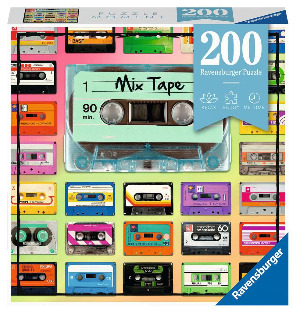 12962 Ravensburger Mix Tape Jigsaw Puzzle includes 200 Pieces Age 14 Years+ 
