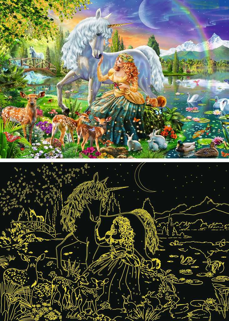 Ravensburger Magical Encounter Glow in the Dark XXL 200pc Jigsaw Puzzle