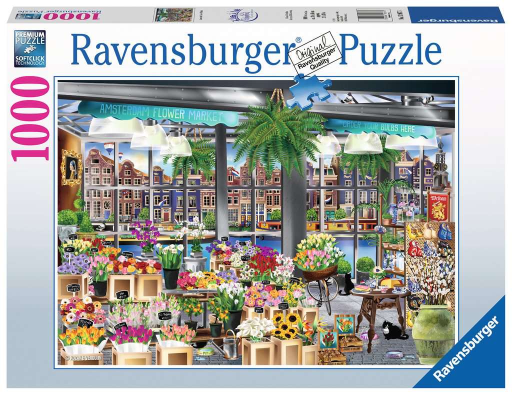 Ravensburger Rompecabezas 1000pc-la Mesa de trabajo Jigsaw floristería/'s