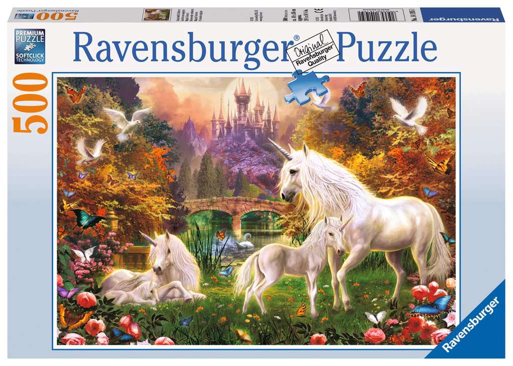 Magic Unicorni 500 Pezzi Puzzle Jigsaw Giocattolo Gioco Adulti Bambini Ragazze Famiglia Animali 