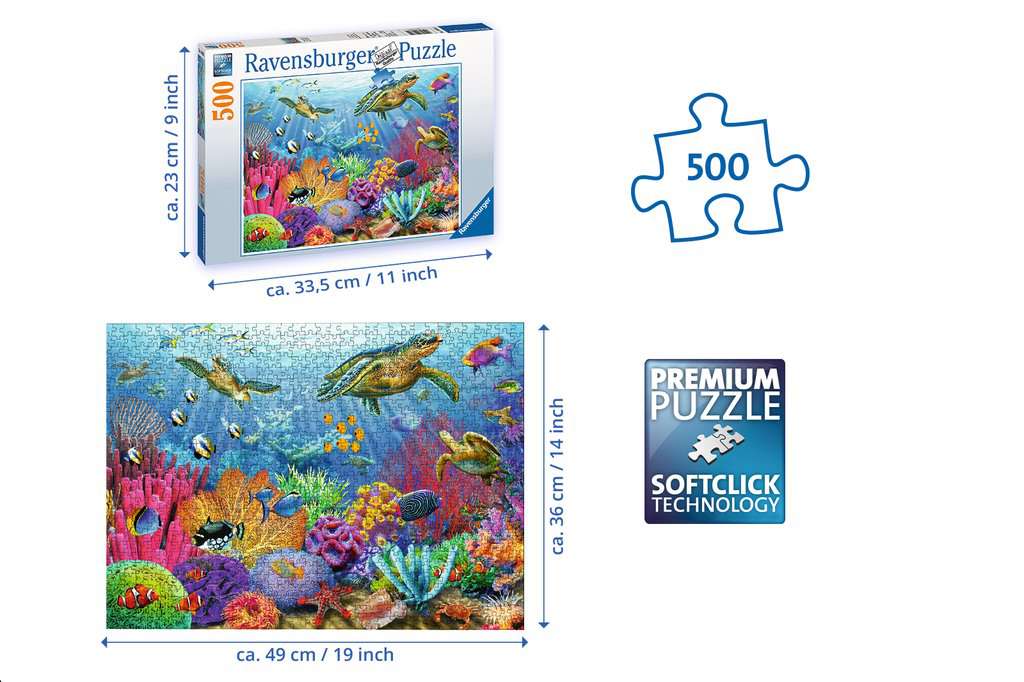 Ravensburger 14661 Tropical Waters 500pc Puzzle for sale online 