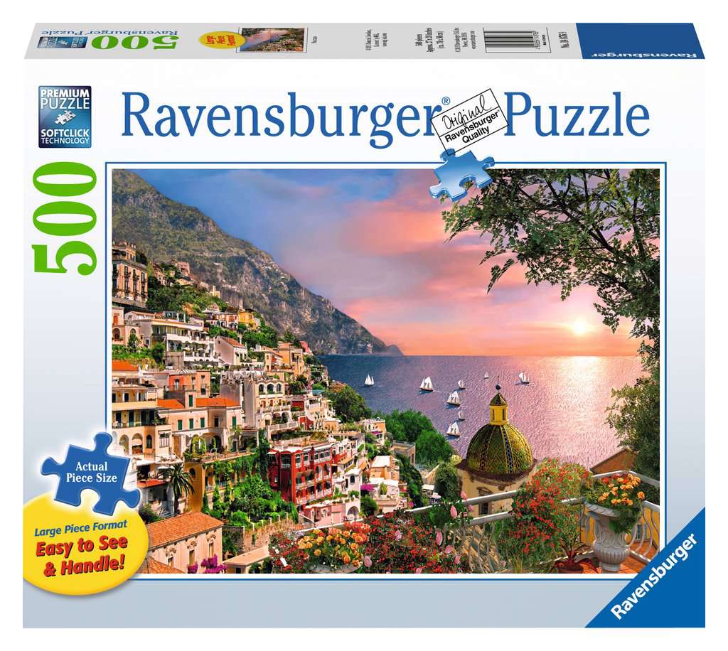 500 Pieces Jigsaw Puzzle Positano Amalfi Coast Italy Brand New & Sealed 
