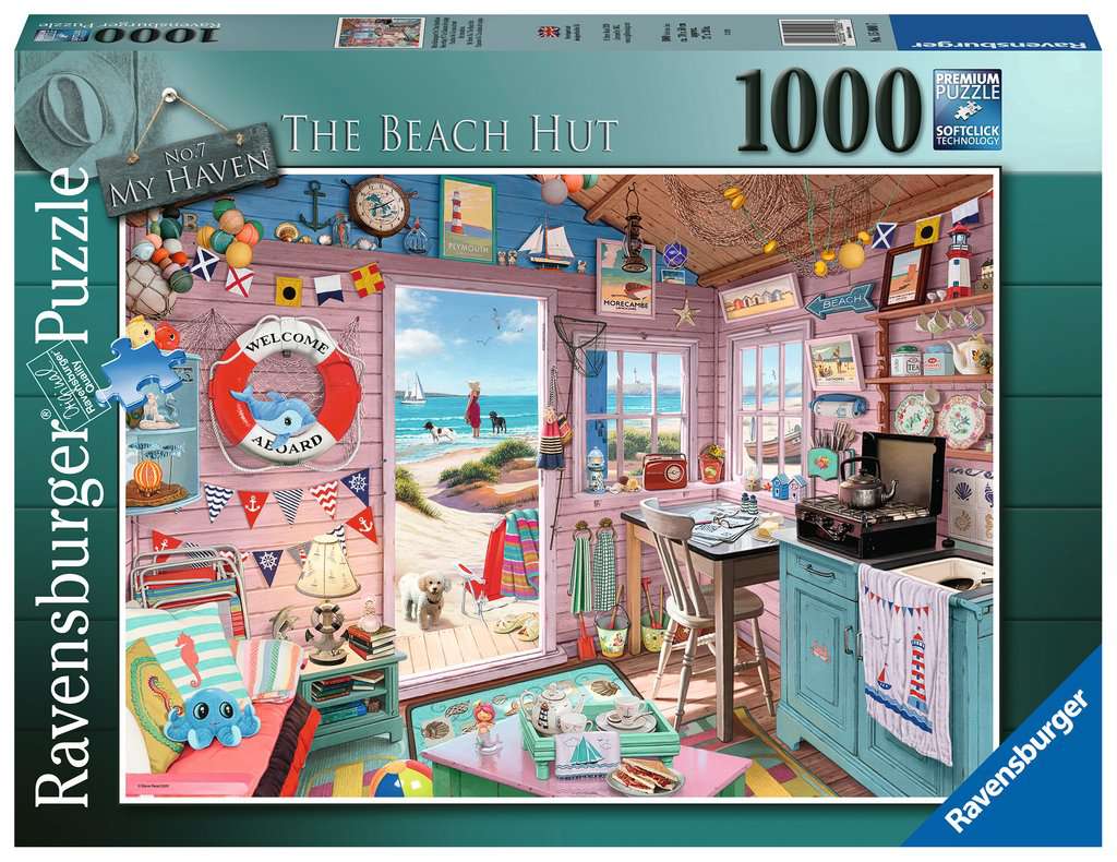 My Haven No 7, The Beach Hut, 1000pc | Adult Puzzles | Puzzles 