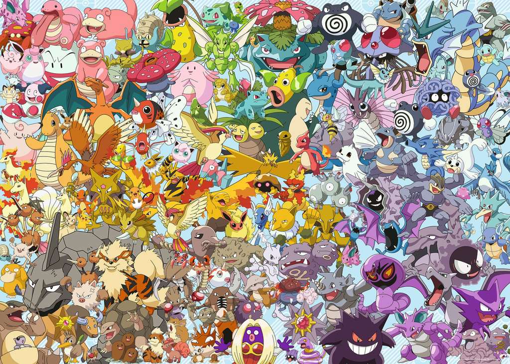 Ravensburger Pokémon Challenge Puzzle 15166 - 1000 Teile NEU ungeöffnet 