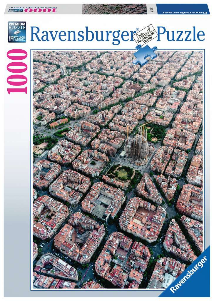Ravensburger Puzzle 1000 Teile Barcelona von ObenErwachsenenpuzzle ab 14 Jahr 