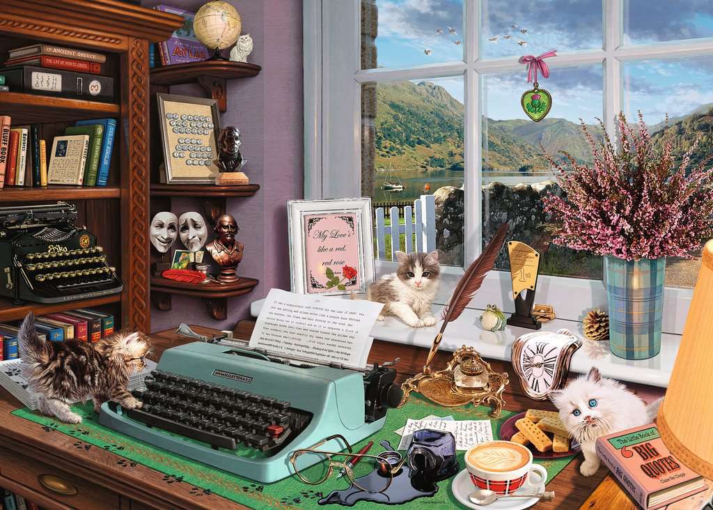 The Writer S Desk 1000pc Adult Puzzles Puzzles Products