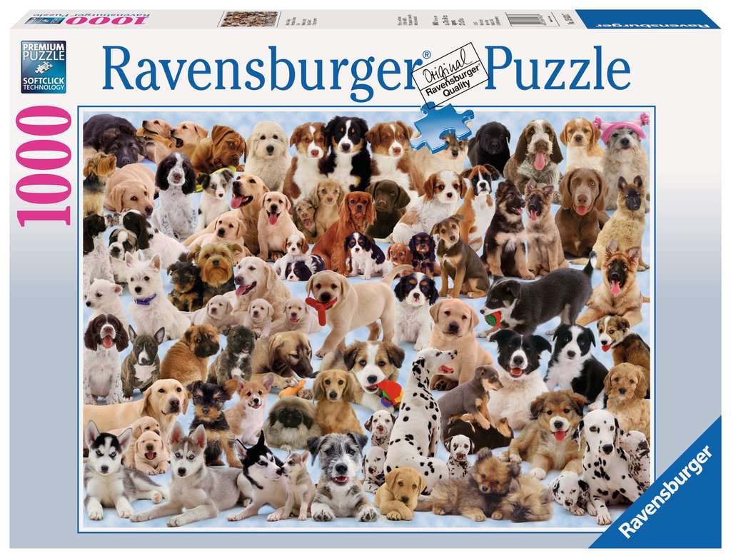 Buffalo Games and Puzzles Boo Collage Puppy Dog 500 Piece Jigsaw Puzzle for sale online 