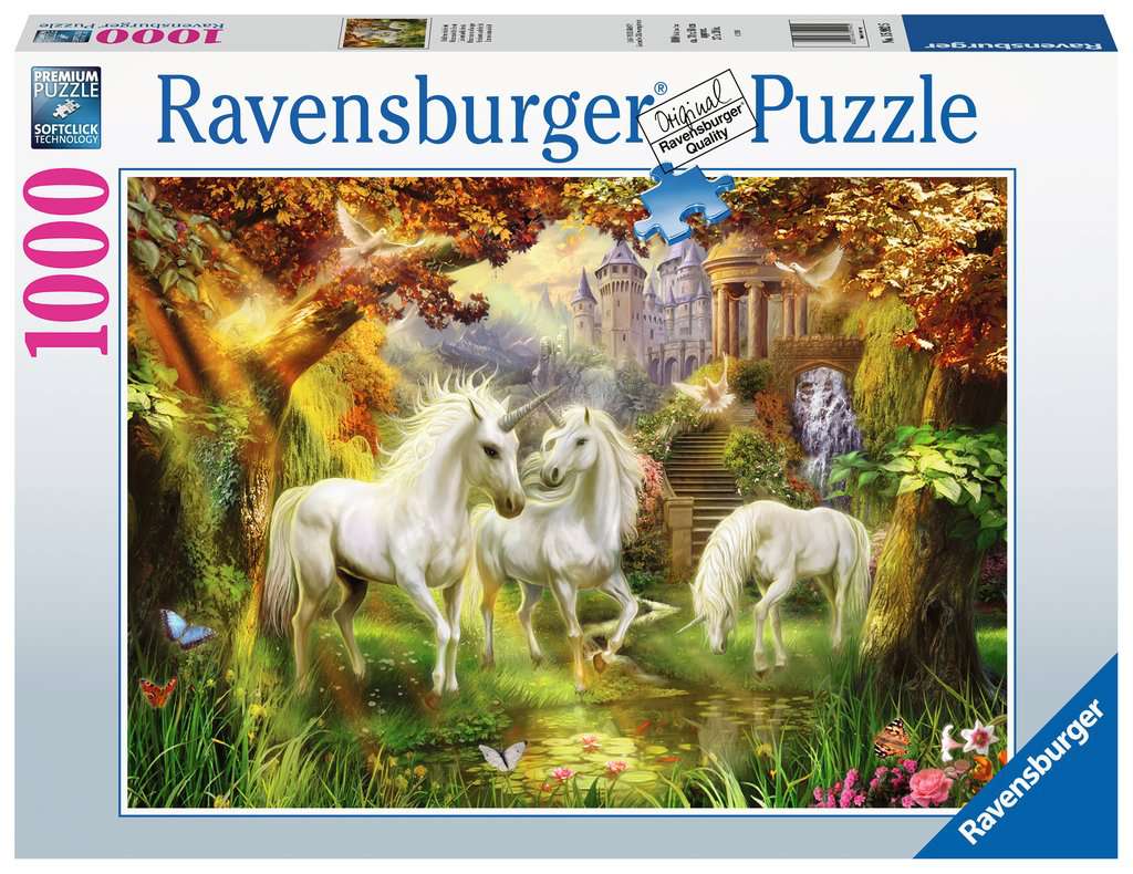 Puzzle 1000 Teile Ravensburger Einhörner im Herbst Erwachsenenpuzzle NEU