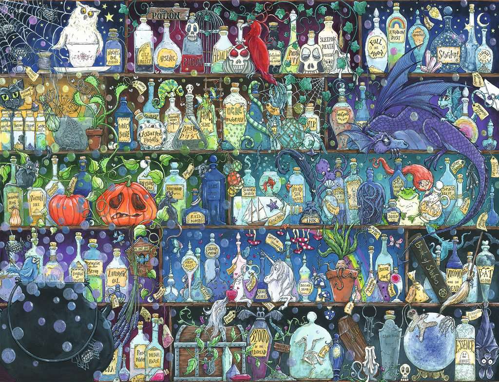 Poisons And Potions Adult Puzzles Jigsaw Puzzles Products