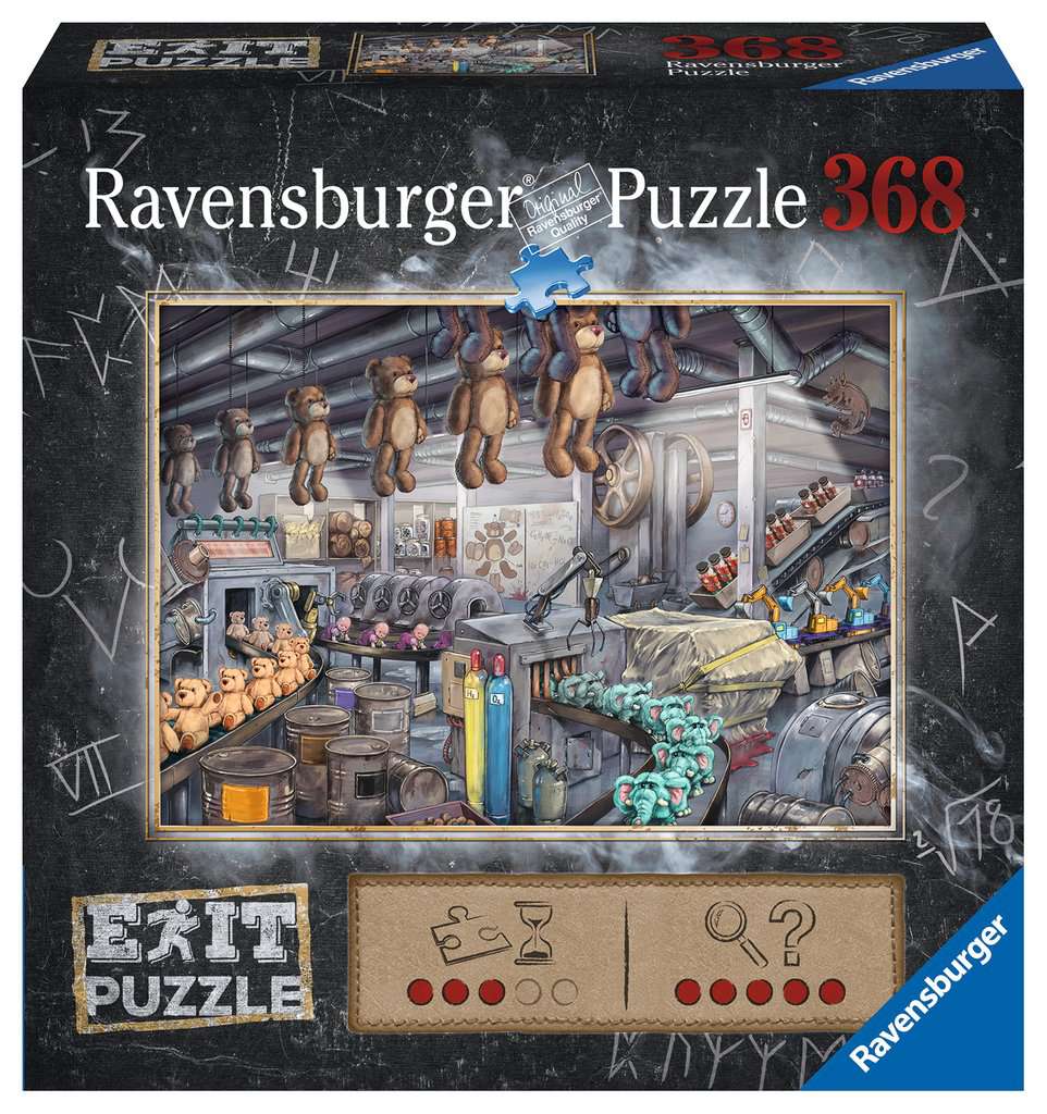 RAVENSBURGER 16484 Puzzle 368 Teile Exit: In der Spielzeugfabrik 