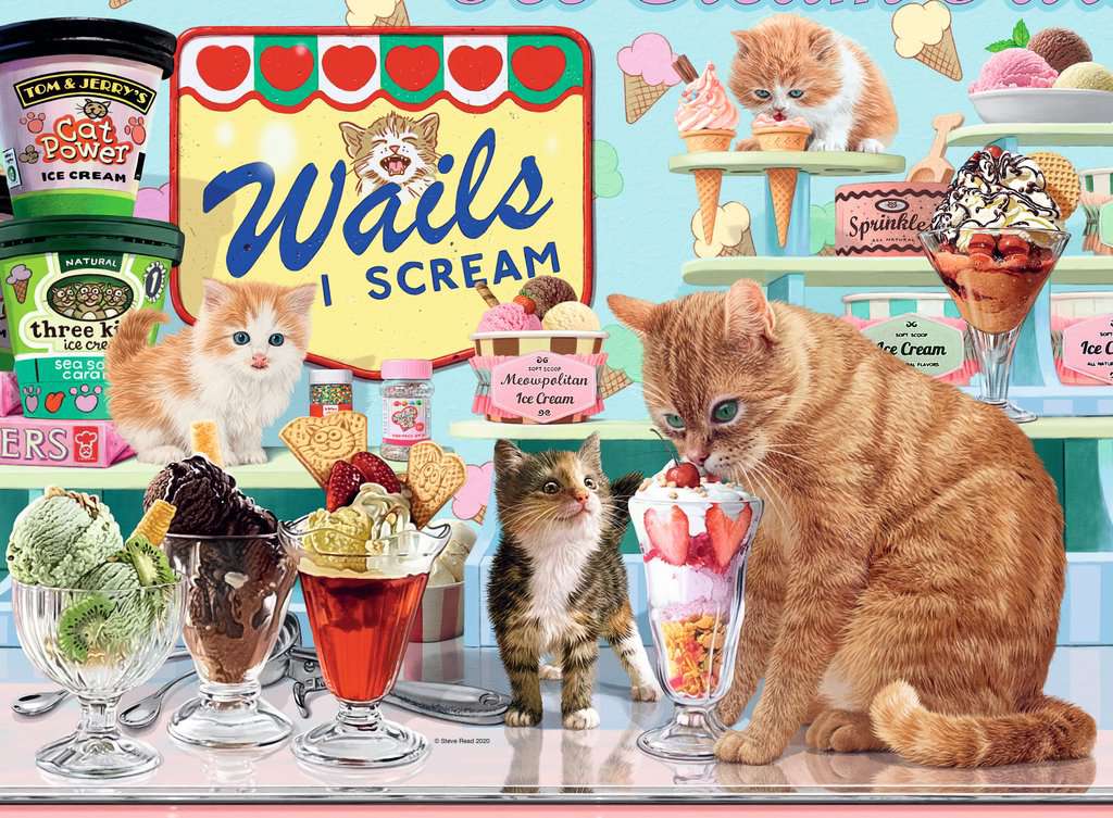 The Cat that got the Cream, 500pc | Adult Puzzles ...