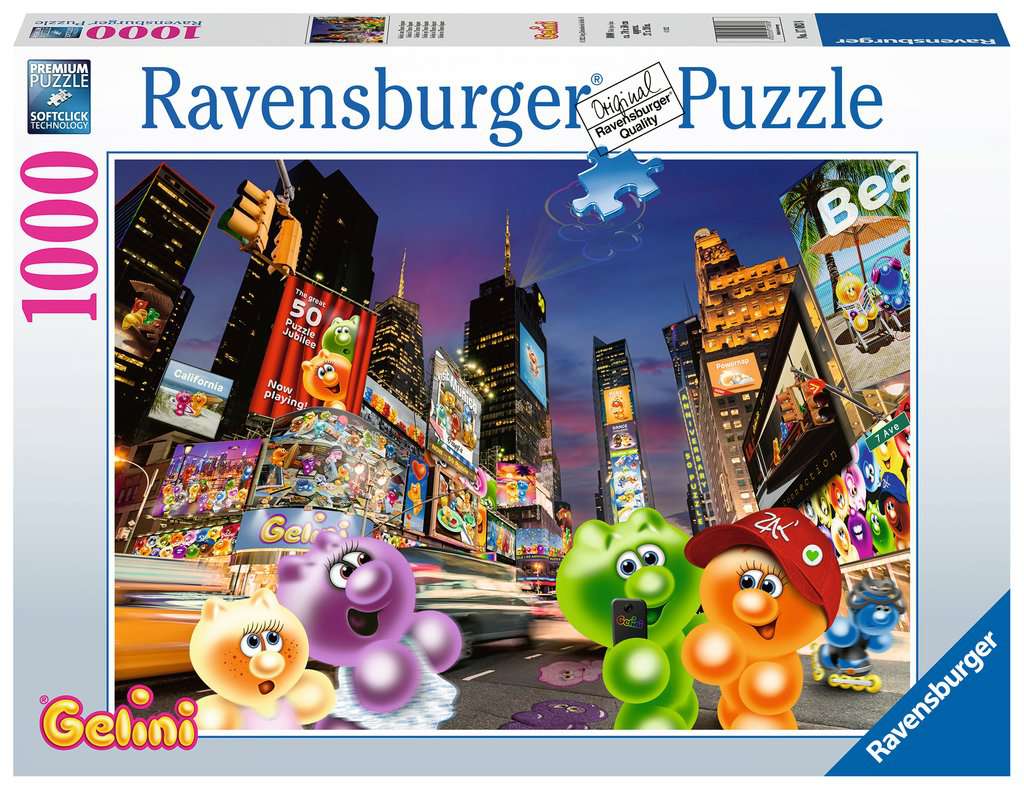 Ravensburger Puzzle 17083 Gelini am Time Square 1000 Teile Erwachsenenpuzzle 
