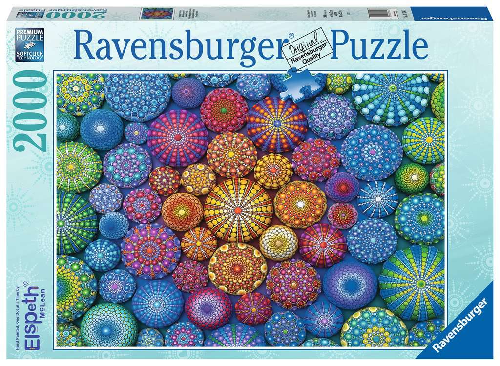 Rainbow Mandalas | Adult Puzzles | Jigsaw Puzzles | Products | Radiating Rainbow Mandalas