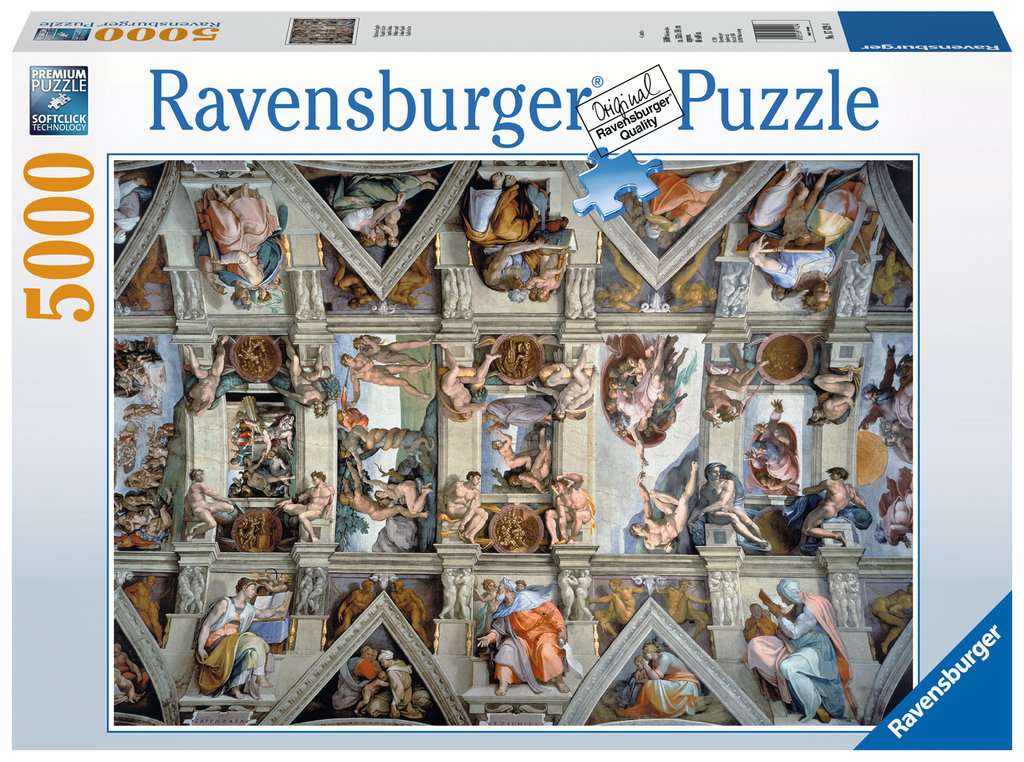 153x101cm La Capilla Sixtina .Puzzle de 5000 piezas Ravensburger 17429 