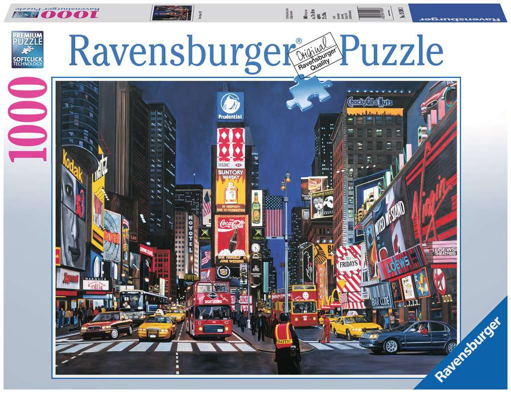 Jigsaw Puzzles 1000 Piece New York Times Square for Adult Kids Puzzle Home Decor