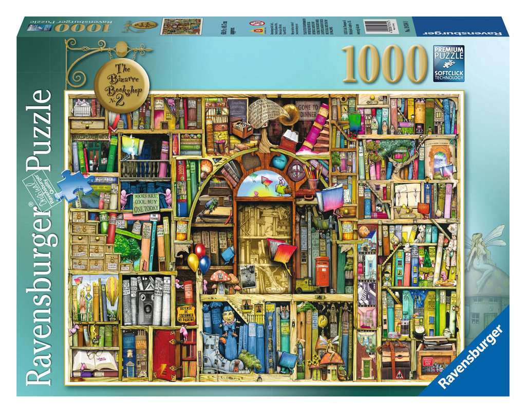 1000  Pieces Jigsaw Puzzle  Ravensburger  "Bizarre Bookshop/19314/ 
