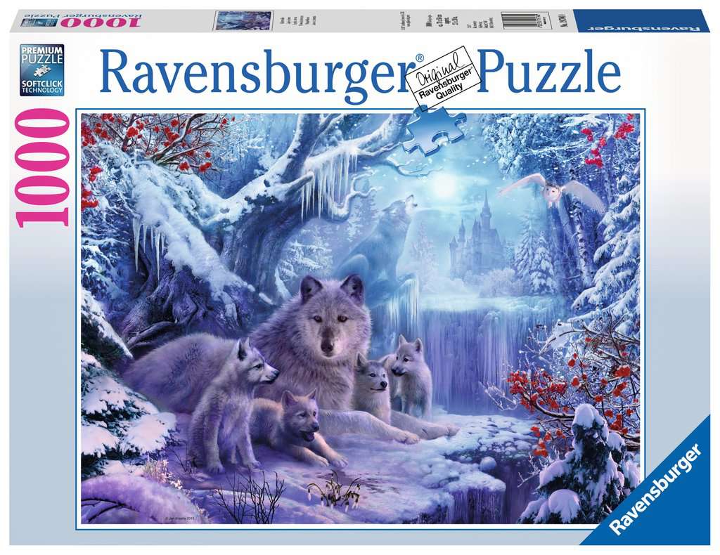 RAVENSBURGER Erwachsenenpuzzle Wölfe im Wald Premiumpuzzle 1000 Teile ab 12+ 