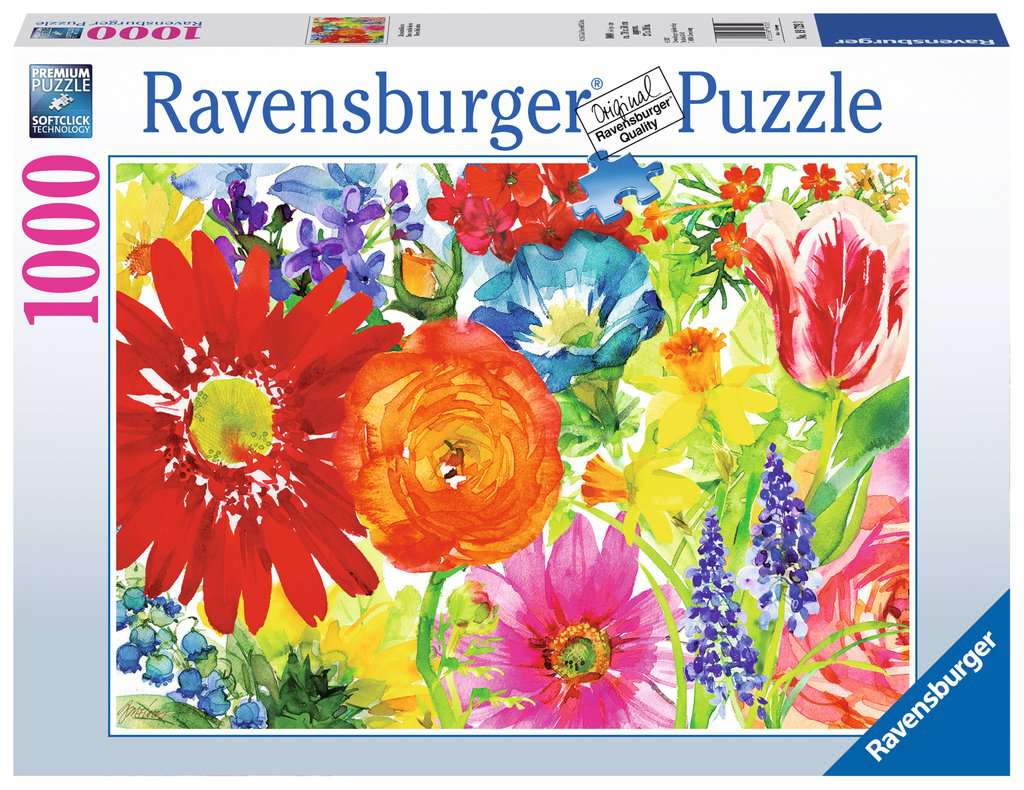 Ravensburger puzzle 1000 piezas abundantes blooms Art 19729 