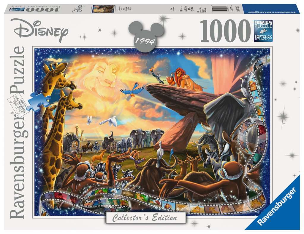 Ravensburger Disney Collector's Edition The Lion King 1000 Pieces Jigsaw Puzzle for sale online 