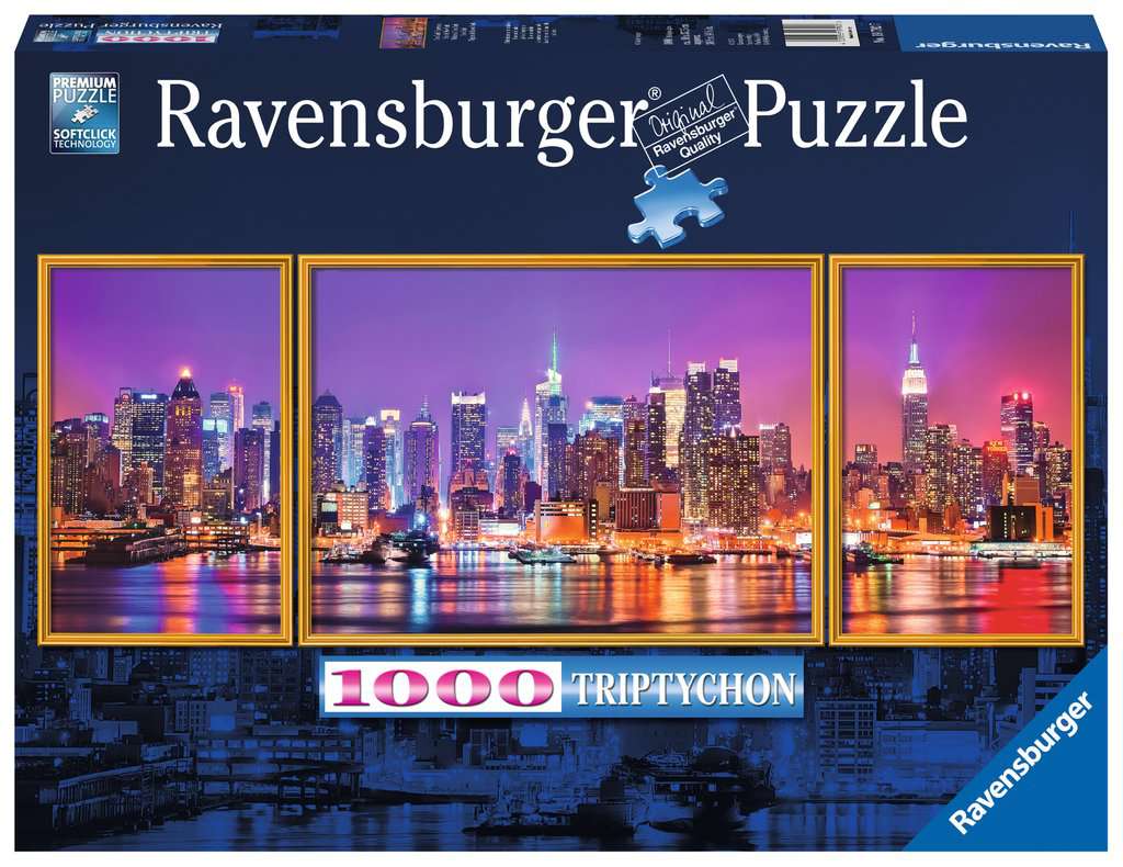Ravensburger Puzzle New York Triptychon 3-tlg Panoramapuzzle Panorama 1000 Teile 