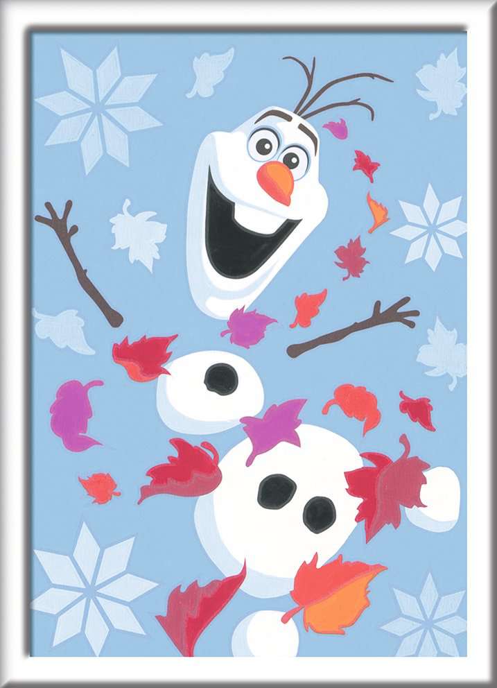 Ravensburger Creart Paint By Numbers - Disney Frozen Cheerful Olaf