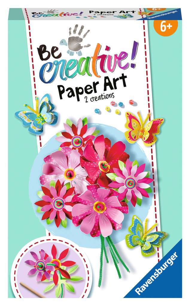 Paper Art Blumen & Schmetterlinge