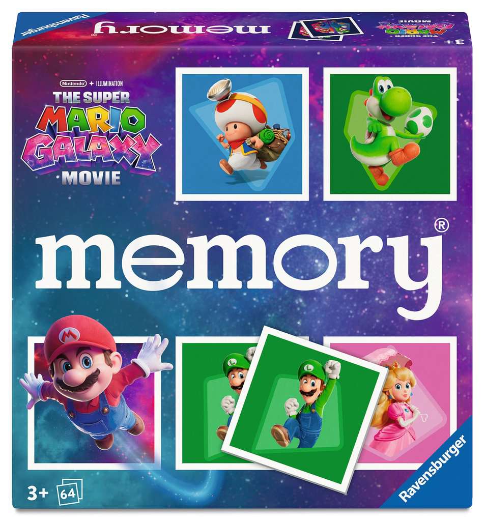 memory The Super Mario Galaxy Movie - Gedächtnisspiel ab 3 Jahre, Ravensburger, memory , 3 bis 99 Jahre