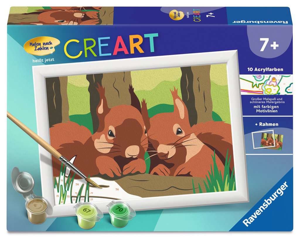 Kuschelnde Eichhörnchen