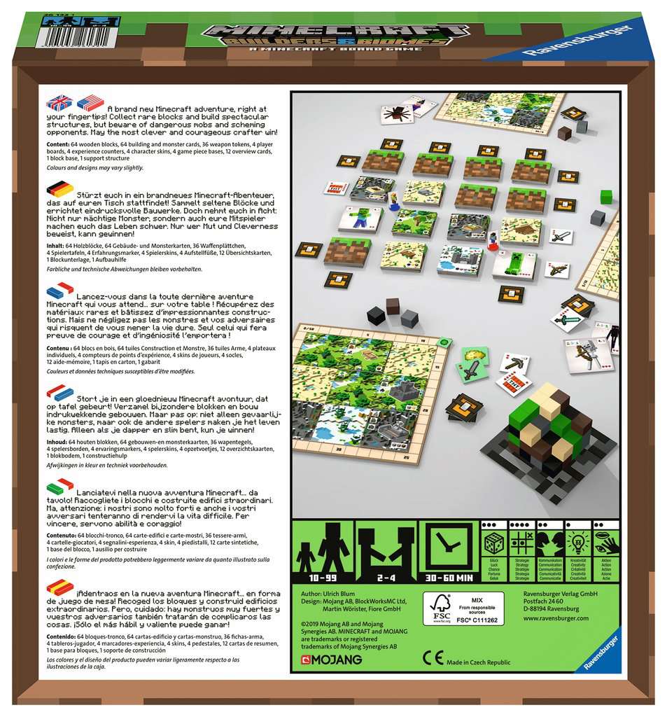 Minecraft Builders & Biomes spannendes Familienspiel ab 10, Ravensburger *NEU*